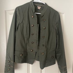 Covington Army Green Button Detail Jacket